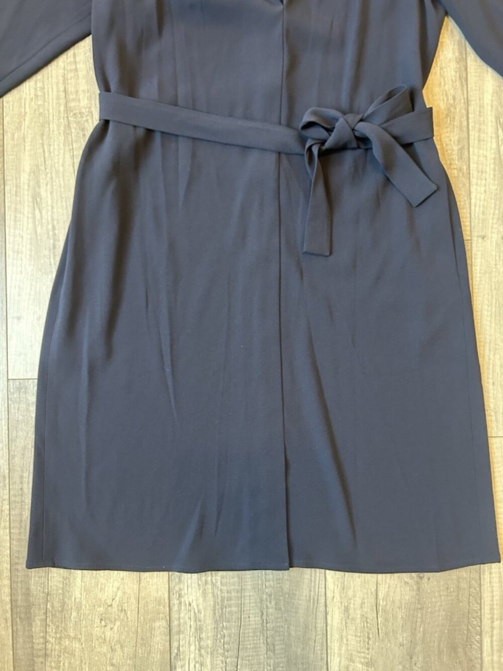 Kobi Halperin Charlee Dress M Navy Blue Long Sleeve Belted NWT $398 Pockets Zip - Picture 3 of 16
